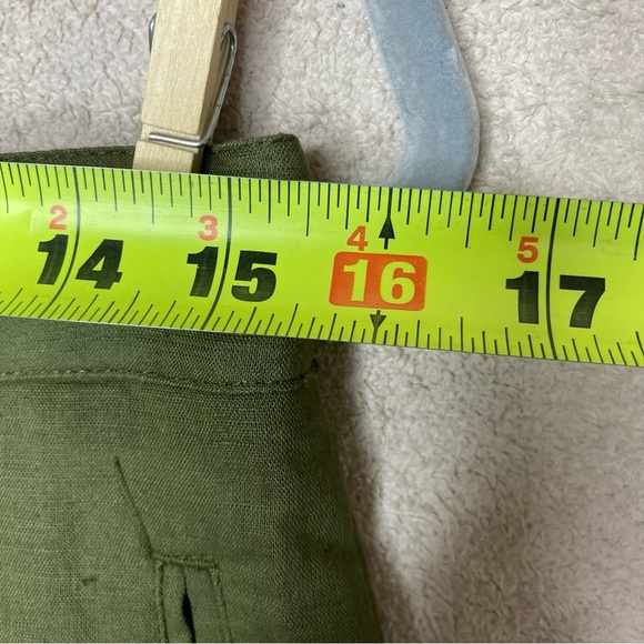 Tuckernuck Army Green High-Rise Safari Shorts-Women’s M-Summer-Vacation-Casual - Picture 6 of 8